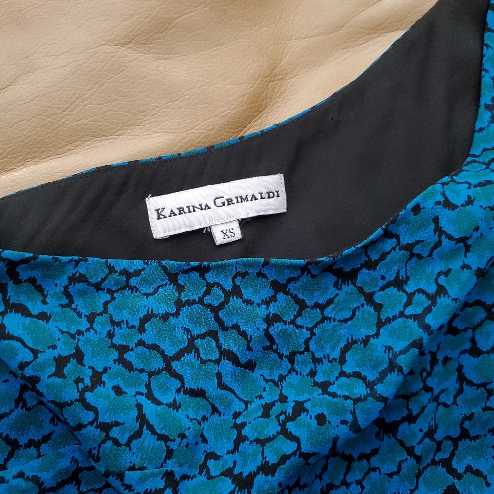 Karina Grimaldi Tana Python Mini Dress Euc Xs - image 2